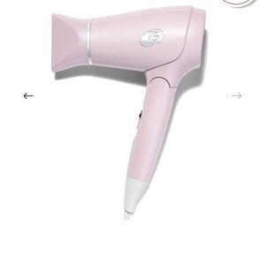 T3 Micro Featherweight Compact Folding Hair Dryer Soft Pink EUC